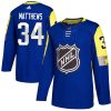 Toronto Maple Leafs dresy 34 Auston Matthews Royal 2018 All Star