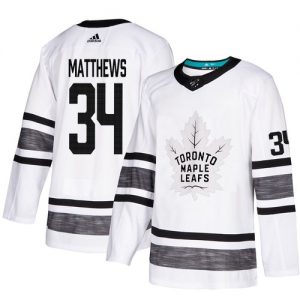 Toronto Maple Leafs 34 Auston Matthews Bílý 2019 All Star hokejové dresy