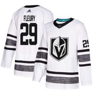 Vegas Golden Knights 29 Marc Andre Fleury Bílý 2019 All Star hokejové dresy