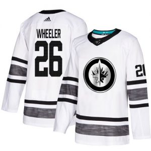 Winnipeg Jets dresy 26 Blake Wheeler Bílý 2019 All Star hokejové dresy