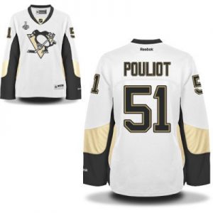 Dámské Pittsburgh Penguins 51 Derrick Pouliot Bílý Road 2017 Stanley Cup hokejové dresy