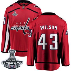 Dětské Washington Capitals dresy 43 Tom Wilson Red 2018 Stanley Cup