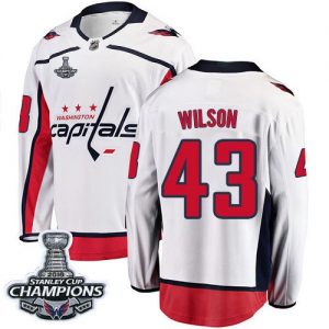 Dětské Washington Capitals dresy 43 Tom Wilson Bílý 2018 Stanley Cup