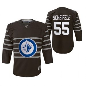 Dětské Winnipeg Jets 55 Mark Scheifele Šedá 2020 All Star hokejové dresy