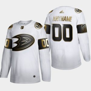 Pánské NHL Anaheim Ducks dresy Personalizované Bílý Golden Edition Limited