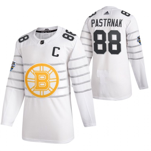 Pánské NHL 2020 All Star Boston Bruins dresy David Pastrnak Bílý 1