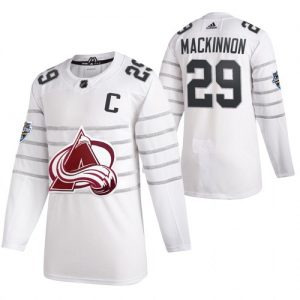 Pánské NHL 2020 All Star Colorado Avalanche dresy Nathan MacKinnon Bílý hokejové dresy