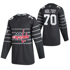 Pánské NHL 2020 All Star Washington Capitals dresy Braden Holtby Šedá 1