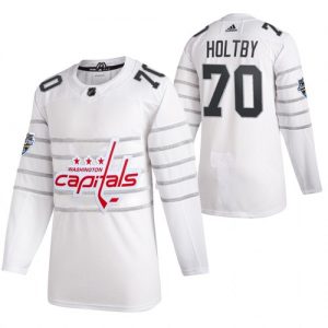 Pánské NHL 2020 All Star Washington Capitals dresy Braden Holtby Bílý 1