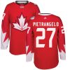 Adidas Team Canada dresy 27 Alex Pietrangelo Authentic Červené Venkovní 2016 World Cup hokejové dresy