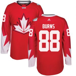Adidas Team Canada dresy 88 Brent Burns Authentic Červené Venkovní 2016 World Cup hokejové dresy
