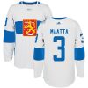 Adidas Team Finland dresy 3 Olli Maatta Authentic Bílý Domácí 2016 World Cup hokejové dresy