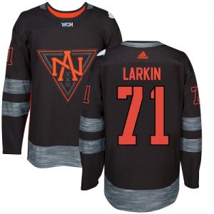 Adidas Team North America dresy 71 Dylan Larkin Authentic Černá Venkovní 2016 World Cup hokejové dresy