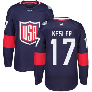 Adidas Team USA dresy 17 Ryan Kesler Authentic Námořnická modrá Venkovní 2016 World Cup hokejové dresy