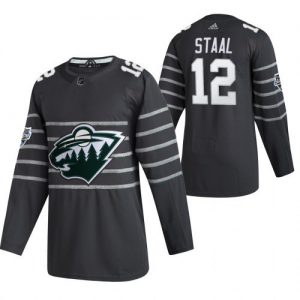 Pánské NHL Minnesota Wild dresy 12 Eric Staal Šedá 2020 All Star 1