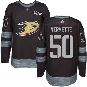 Pánské NHL Anaheim Ducks dresy Antoine Vermette 50 Černá 1917 2017 100th Anniversary
