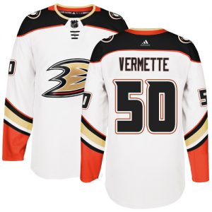 Pánské NHL Anaheim Ducks dresy Antoine Vermette 50 Bílý Authentic Venkovní