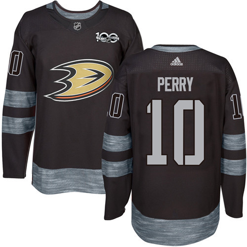 Pánské NHL Anaheim Ducks dresy Corey Perry 10 Černá 1917 2017 100th Anniversary