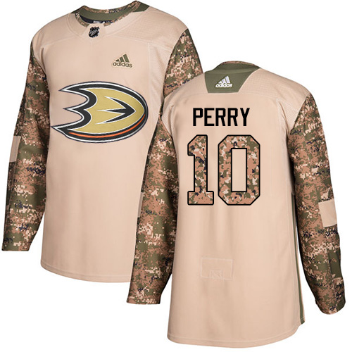 Pánské NHL Anaheim Ducks dresy Corey Perry 10 Camo Veterans Day Practice