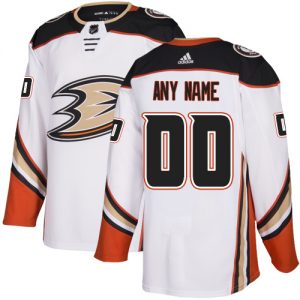 Pánské NHL Anaheim Ducks dresy Personalizované Adidas Venkovní Bílý Authentic