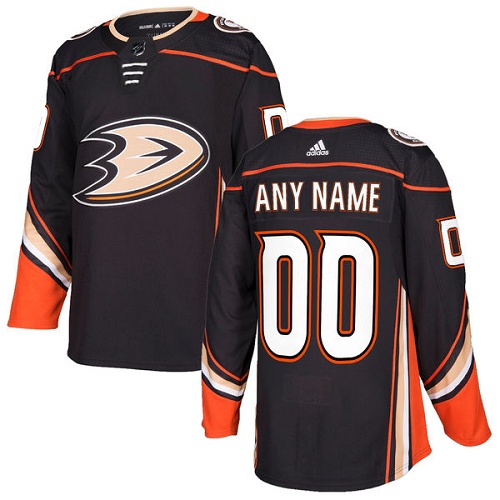 Pánské NHL Anaheim Ducks dresy Personalizované Adidas Domácí Černá Authentic