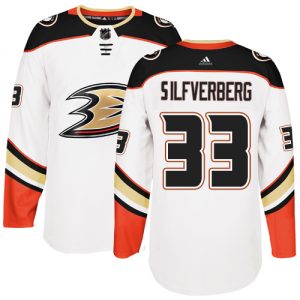 Pánské NHL Anaheim Ducks dresy Jakob Silfverberg 33 Bílý Authentic Venkovní