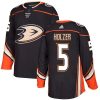 Pánské NHL Anaheim Ducks dresy Korbinian Holzer 5 Černá Authentic Domácí
