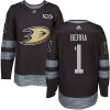 Pánské NHL Anaheim Ducks dresy Reto Berra 1 Černá 1917 2017 100th Anniversary