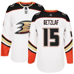 Pánské NHL Anaheim Ducks dresy Ryan Getzlaf 15 Bílý Authentic Venkovní