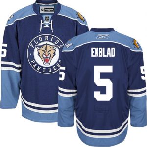 Pánské NHL Florida Panthers dresy 5 Aaron Ekblad Authentic Námořnická modrá Reebok Alternativní hokejové dresy