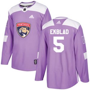 Pánské NHL Florida Panthers dresy 5 Aaron Ekblad Authentic Nachový Adidas Fights Cancer Practice