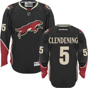 Dětské NHL Arizona Coyotes dresy Adam Clendening 5 Authentic Černá Reebok Alternativní hokejové dresy