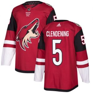 Dětské NHL Arizona Coyotes dresy Adam Clendening 5 Authentic Burgundy Červené Adidas Domácí