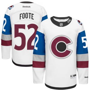 Pánské NHL Colorado Avalanche dresy 52 Adam Foote Authentic Bílý Reebok 2016 Stadium Series