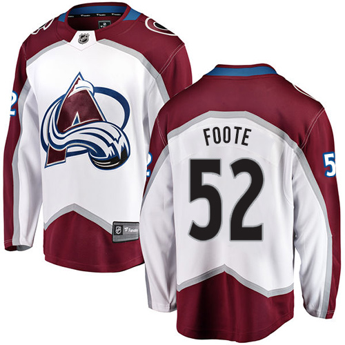 Dětské NHL Colorado Avalanche dresy 52 Adam Foote Breakaway Bílý Fanatics Branded Venkovní