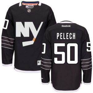Pánské NHL New York Islanders dresy 50 Adam Pelech Authentic Černá Reebok Alternativní hokejové dresy