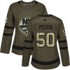 Dámské NHL New York Islanders dresy 50 Adam Pelech Authentic Zelená Adidas Salute to Service