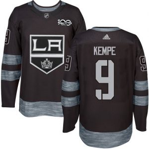 Pánské NHL Los Angeles Kings dresy 9 Adrian Kempe Authentic Černá Adidas 1917 2017 100th Anniversary