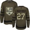 Pánské NHL Los Angeles Kings dresy 27 Alec Martinez Authentic Zelená Adidas Salute to Service