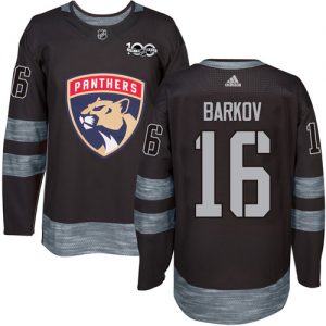 Pánské NHL Florida Panthers dresy 16 Aleksander Barkov Authentic Černá Adidas 1917 2017 100th Anniversary