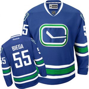 Pánské NHL Vancouver Canucks dresy 55 Alex Biega Authentic královská modrá Reebok New Alternativní