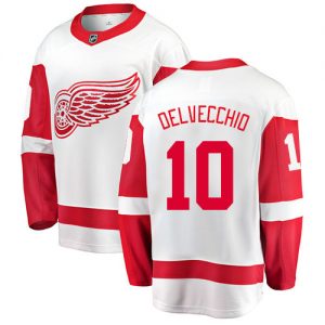 Dětské NHL Detroit Red Wings dresy 10 Alex Delvecchio Breakaway Bílý Fanatics Branded Venkovní