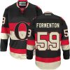 Pánské NHL Ottawa Senators dresy 59 Alex Formenton Authentic Černá Reebok Alternativní hokejové dresy