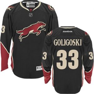 Dámské NHL Arizona Coyotes dresy 33 Alex Goligoski Authentic Černá Reebok Alternativní hokejové dresy