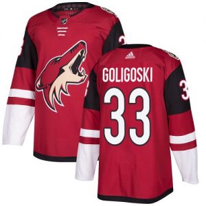 Dětské NHL Arizona Coyotes dresy 33 Alex Goligoski Authentic Burgundy Červené Adidas Domácí