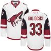 Dětské NHL Arizona Coyotes dresy 33 Alex Goligoski Authentic Bílý Reebok Venkovní hokejové dresy