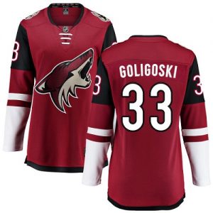 Dámské NHL Arizona Coyotes dresy 33 Alex Goligoski Breakaway Burgundy Červené Fanatics Branded Domácí