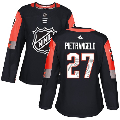 Dámské NHL St. Louis Blues dresy 27 Alex Pietrangelo Authentic Černá Adidas 2018 All Star Central Division