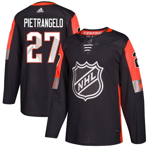 Dětské NHL Alex Pietrangelo Authentic Černá Adidas St. Louis Blues dresy 27 2018 All Star Central Division