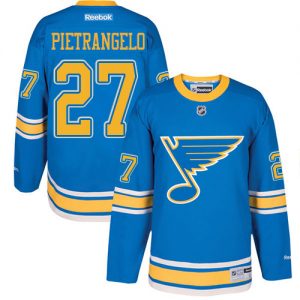 Dětské NHL Alex Pietrangelo Authentic modrá Reebok St. Louis Blues dresy 27 2017 Winter Classic